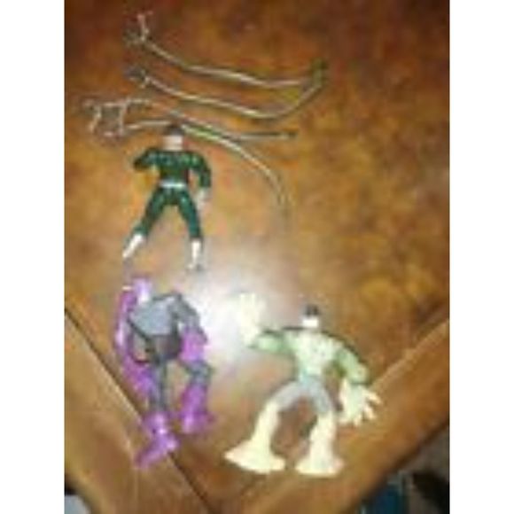 Lot of 3 Spiderman Villans Green Goblin Doc Ock Silver - Picture 6 of 8